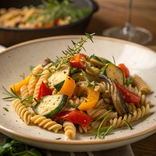 Vista 3 de Pasta de arroz marrón Jovial, orgánica, fusilli, 12 oz