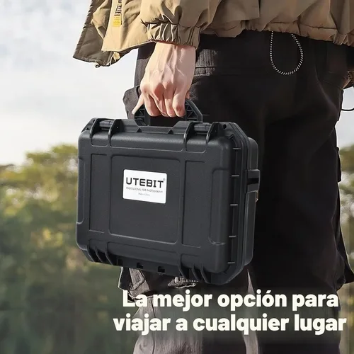Vista 7 de UTEBIT Funda rígida para DJI Mini 3/Mini 4 Pro, carcasa rígida impermeable