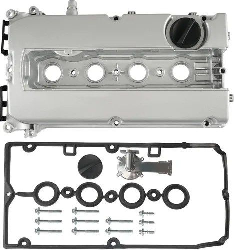 Vista 8 de Kit de cubierta de válvulas de motor de aluminio con junta, pernos, tapa de llenado de aceite Compatible con Chevy Cruze 2011-2016, Sonic 2012-2018