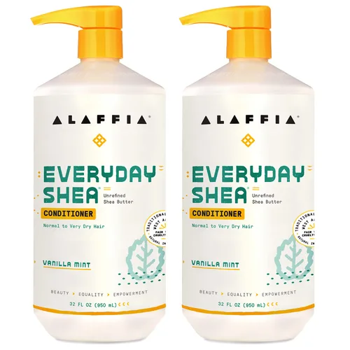 Vista 6 de Alaffia EveryDay - Acondicionador de karité, hidrata, restaura y protege, hecho con manteca de karité de comercio justo, libre de crueldad, sin