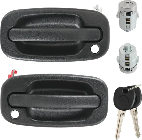 Vista 8 de APPERFiT Pestillo del mango del portón trasero con borde biselado cromado Compatible con Chevrolet Chevy Silverado GMC Sierra 1500 2500 3500 Cromo
