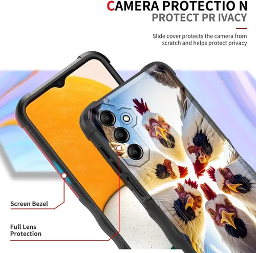 Vista 10 de Funda para Galaxy A14 5G, [Doble Capa][Protección contra Caídas de Grado Militar de 10 Pies] [Antideslizante] Funda Resistente a Prueba de Golpes