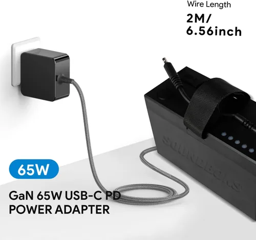 Vista 2 de HKY PD - Cargador USB tipo C de 65 W para JBL Xtreme 4, Xtreme 3 altavoz y SOUNDBOKS La batería (USB-C) Soundboks 4/3/2/Go Gen.4 Bluetooth