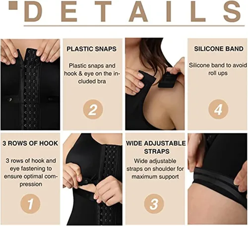 Vista 9 de Fajas Reductoras y Moldeadoras - Trajes de cuerpo completo para Fajas Colombianas Postparto Faja Faja Faja Colombianas Entrenador de cintura BBL