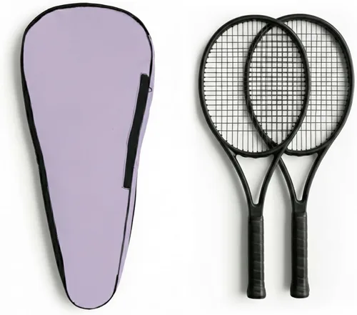 Vista 11 de Bolsa de tenis TaktZeit ligera y acolchada con funda para raquetas de tenis y correa de hombro ajustable