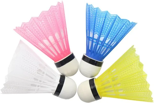 Vista 3 de Hysagtek 12 piezas de bádminton volante de bádminton Birdie, deportes interiores y exteriores, entrenamiento de pelota de ejercicio, gimnasio, juego
