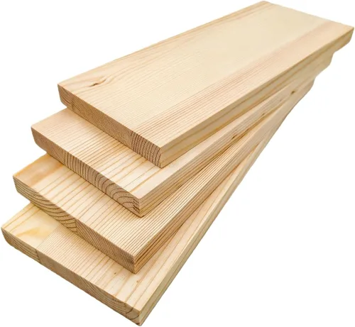 Vista 22 de 4 tableros rectangulares de madera sin terminar para manualidades, bloques de madera de corte en blanco de 8 x 6 x 0.8 pulgadas para tallar madera