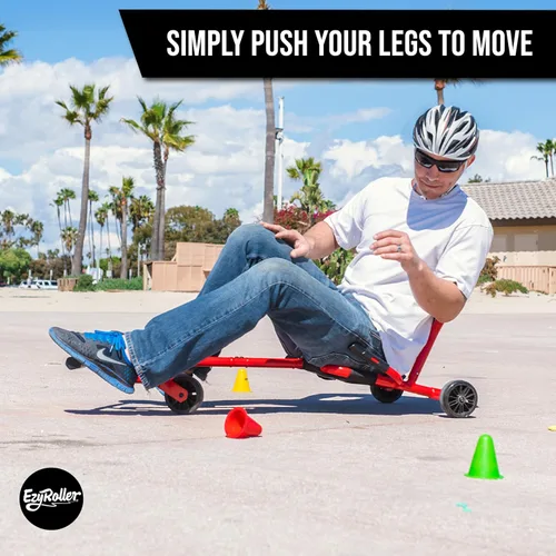 Vista 4 de EzyRoller Nuevo Pro-X Juguete Montable para Niños y Adultos - Rojo Juguete de equitación galardonado para exteriores e interiores para niños