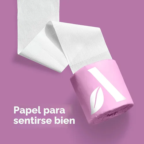 Vista 5 de Amazon Aware Papel higiénico 100% bambú de 3 capas, sin perfume, 24 rollos, certificado FSC, 350 hojas, 8400 unidades, paquete de 24, sin plástico