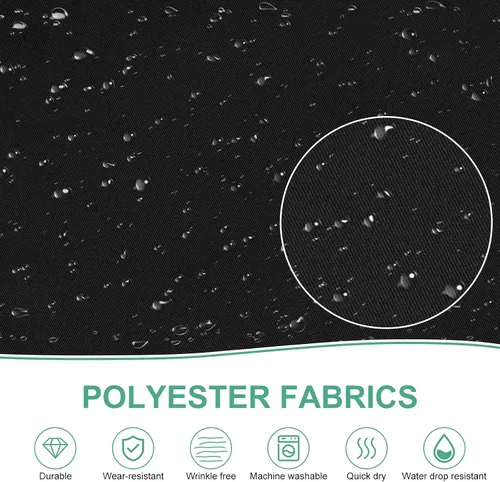 Vista 4 de Jubatus Paquete de 2 delantales ajustables con 3 bolsillos, delantales de cocina para chef, para mujeres y hombres, color negro