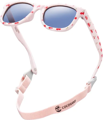Vista 34 de COCOSAND Flexible Polarized Baby Sunglasses with Strap Beige