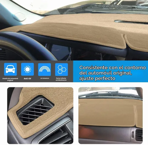 Vista 3 de Cubierta de Tablero Alfombrilla Compatible con Chevy Chevrolet Tahoe Suburban 2007-2014, Chevy Avalanche Silverado 1500 2500 3500 LTZ/GMC Sierra SLT