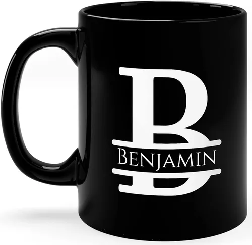 Vista 9 de Taza de café personalizada con monograma, letra inicial A personalizada para mujeres, hombres, niñas, niños, papás, mamás amigos, taza de café