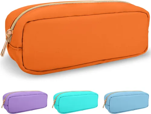 Vista 75 de izuzta Nylon Lager Pequeño Slim Mini Maquillaje Bolsa Organizador, Beige, Viajes