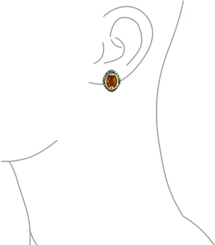 Vista 3 de Bali Balinese Negro Cristal Transparente Vines Pergamino Medio Clip En Pendientes Pendientes No Perforados Orejas Para Mujeres Negro Oxidada Plateado