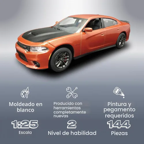 Vista 2 de AMT Dodge Charger RT - Kit de herramientas a escala 1:25 2021