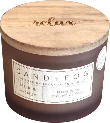 Vista 34 de Sand + Fog Vela perfumada - Chai – Aromas adicionales y tamaños – Mecha 100% de algodón sin plomo - Velas de lujo en frasco para refrescar el aire
