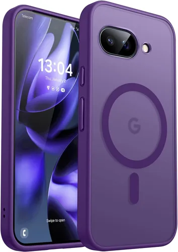 Vista 34 de CANSHN Funda magnética para Google Pixel 9 Pro XL (6.8 pulgadas), mejorada [protección completa de la cámara] [compatible con Magsafe]