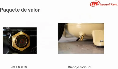 Vista 4 de Ingersoll Rand 2340L5-V 5 HP Tipo 30 Compresor de aire de dos etapas