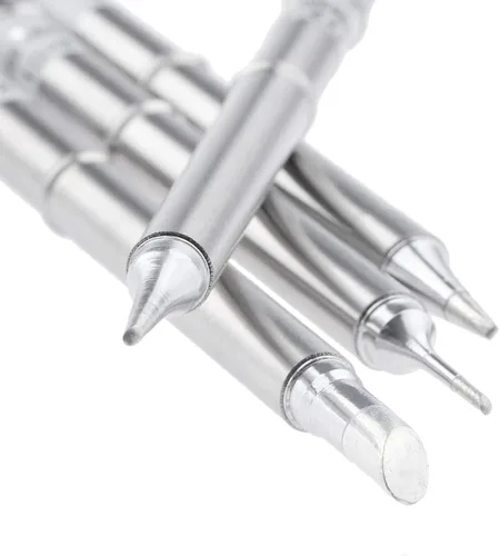 Vista 4 de Yetaha 4 puntas de soldadura T12, repuesto de herramienta de soldadura para FX-951 FX-952, estación de retrabajo de soldadura Hakko para T12-C4