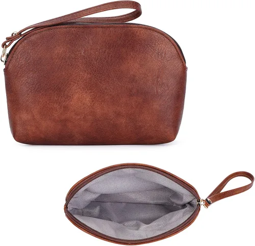 Vista 9 de HKCLUF Bolso cruzado para mujer, 2 piezas, de cuero, con 2 correas ajustables de leopardo, bolsa cruzada
