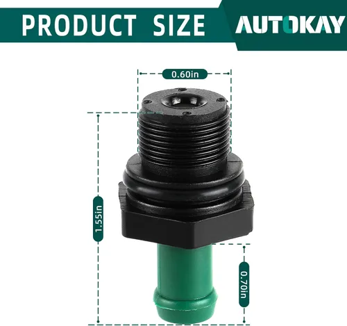 Vista 5 de AUTOKAY Nueva Válvula PCV Compatible con Nissan Frontier Pathfinder Altima NV Infiniti 11810-6N202