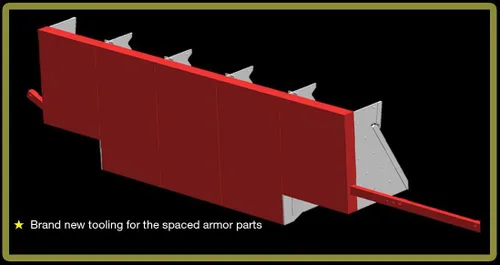 Vista 3 de Modelos Bronco 1/35 " Buffalo "6 x 6 mpcv Vehículo Building Kit con Listón de Armor & Spaced Armor y PE piezas