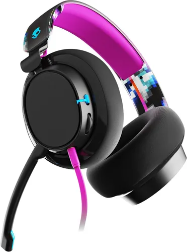 Vista 8 de Auriculares para videojuegos Skullcandy SLYR Pro multiplataforma con cable, micrófono removible, diseño liviano, almohadillas de espuma