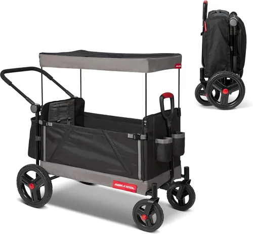 Vista 11 de Radio Flyer City Luxe Stroll 'N Wagon, para mayores de 1 año, cochecito para niños