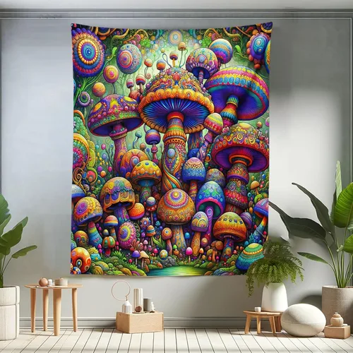 Vista 223 de Ambesonne Tapiz de arte afro, hombre negro fuerte con una corona de trazos impresión de pintura moderna, decoración de tela para colgar en la pared