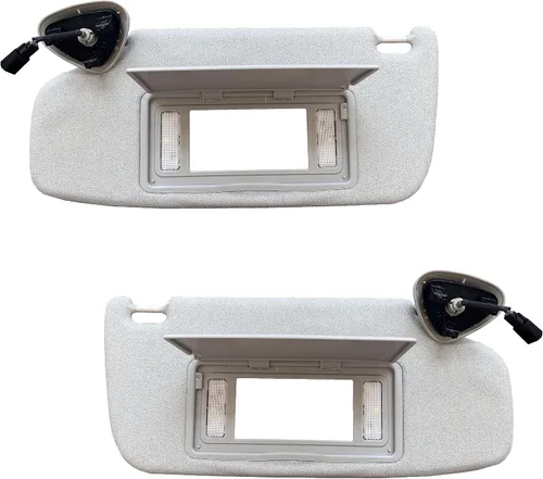 Vista 2 de Visera solar para Chevy Blazer S10 1995-2005 para conductor y pasajero, calidad de equipo original (gris + claro)