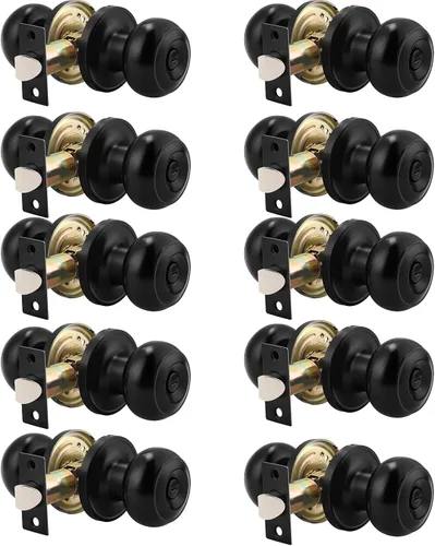 Vista 31 de Probrico 609-ORB-BK - Perilla para puerta de baño, interior, sin llave, color bronce aceitado. Bronce frotado con aceite