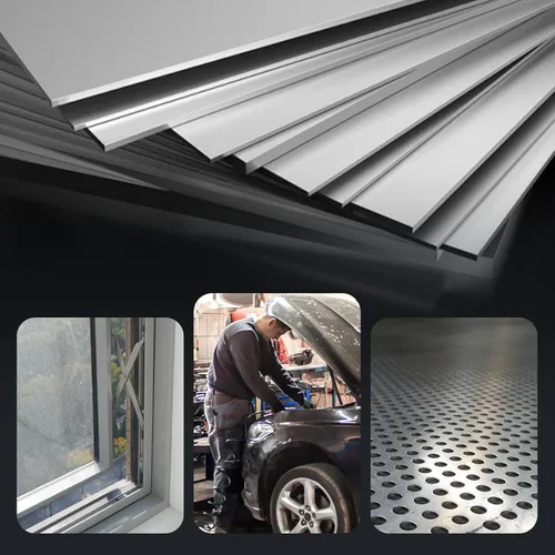 Vista 7 de NEWTRY Perforadora neumática de 0.197 in perforadora de orificio de aire industrial, herramienta de brida perforadora de mano de metal profundo