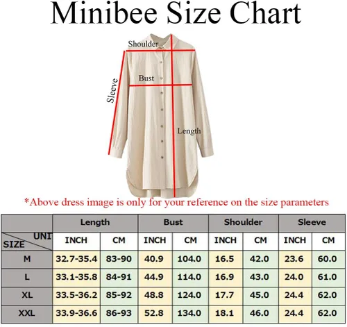 Vista 2 de Minibee Camisas de lino para mujer, blusas con botones