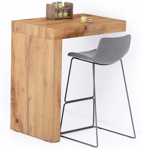 Vista 63 de Mobili Fiver Evolution - Mesa alta de bar de cocina fabricada en Italia Ahorra Espacio, Mesa de altura de mostrador montada en la pared para 1