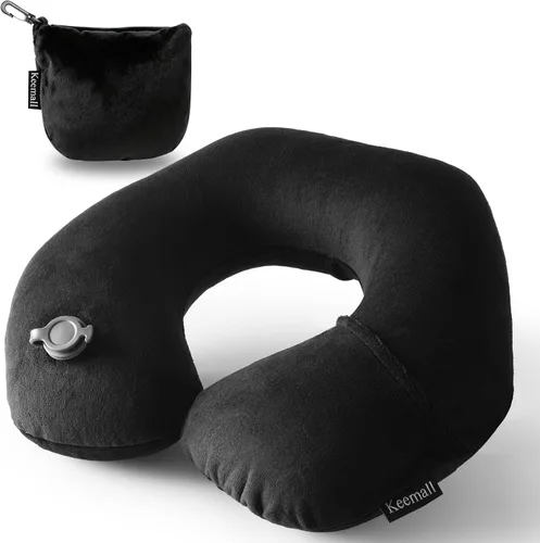 Vista 20 de Keemall Almohada de Cuello de Coche Inflable, Almohada de Reposacabezas de Coche Inflable Suave para Asiento de Conducción con Correa Ajustable
