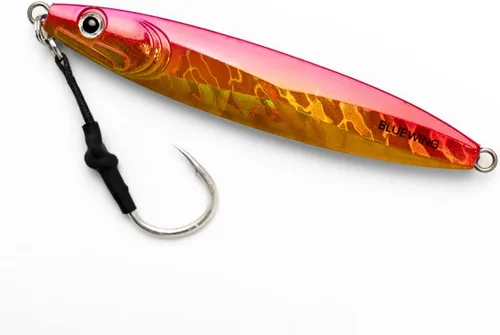 Vista 17 de BLUEWING Señuelos de pesca para agua salada de paso lento, plantillas verticales de 2.82 oz-35.27 oz cebo de hundimiento de peces con gancho de Big