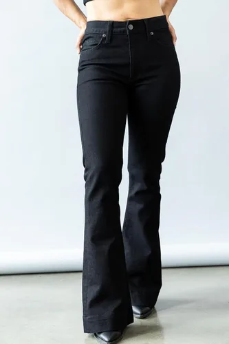 Vista 3 de Kimes Ranch Jennifer - Jeans de tiro ultra alto para mujer Negro