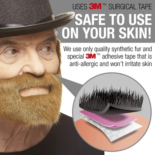 Vista 2 de Barba de hombre adhesiva