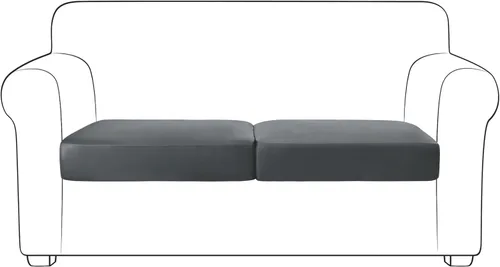 Vista 18 de Yates Home Funda de cojín de piel sintética para sofá, impermeable, elástica, para asiento de caravana, sofá biplaza, protector de muebles, funda