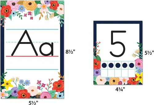 Vista 6 de Teacher Created Resources Tablero de anuncios del alfabeto de flores silvestres (TCR6818)