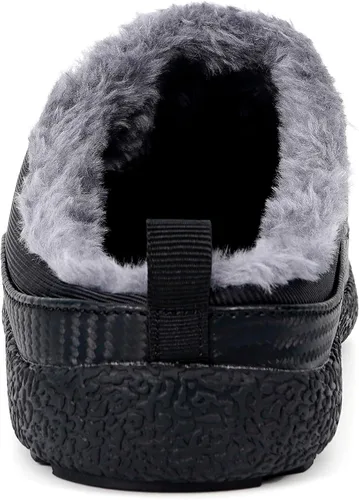 Vista 3 de Eagsouni - Pantuflas de casa para hombre con forro de piel para invierno