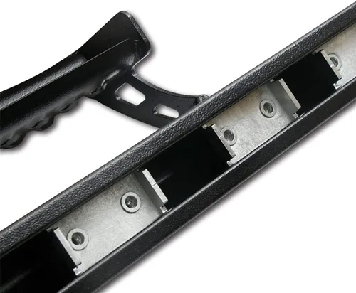 Vista 7 de Estribos laterales compatibles con Jeep Wrangler JK 2007-2018 de 4 puertas, barra de estilo todo terreno de acero negro de IKON MOTORSPORTS, 2008