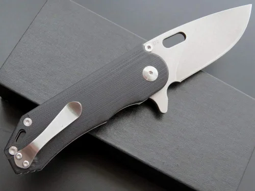 Vista 5 de Eafengrow EF32 - Cuchillo plegable D2 con hoja de acero y mango G10, cuchillo de herramientas EDC para trabajar, acampar, actividades al aire libre