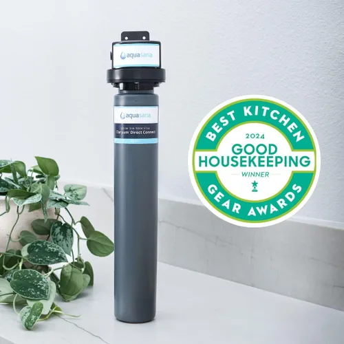 Vista 4 de Aquasana Filtro de agua para grifo de fregadero Reduce el 99% de 78 contaminantes, incluyendo cloro y plomo del agua del grifo, filtración debajo