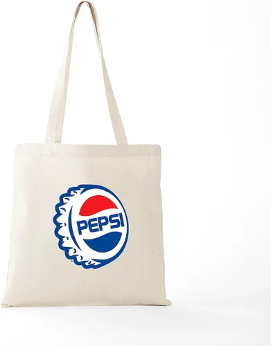 Vista 5 de CafePress Pepsi Tote Bag Bolsa de lona natural, bolsa de compras de tela, Caqui