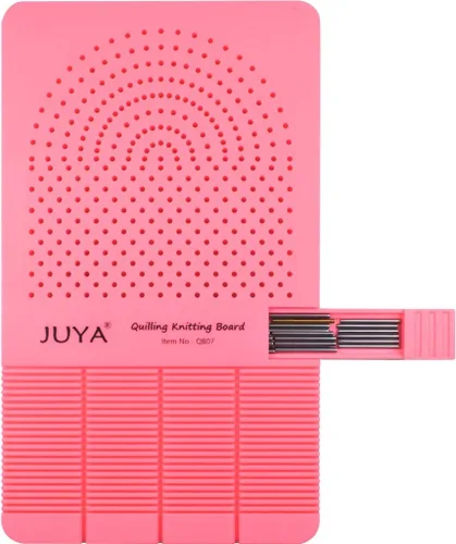 Vista 9 de JUYA Tabla de tejer con 2 funciones para guardar palos (azul) Diseño flexible de pines; arranque seguro de la tira; alineación paralela uniforme