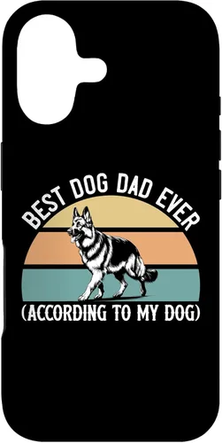 Vista 32 de German Shepherd Best Dog Dad Ever According to My Dog, GSD Case for iPhone XR