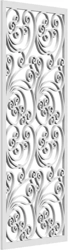 Vista 49 de 9 3/8"W x 24 3/8"H x 1/4"T Marilla Decorativos Paneles de Pared de Madera Calado, Abedul