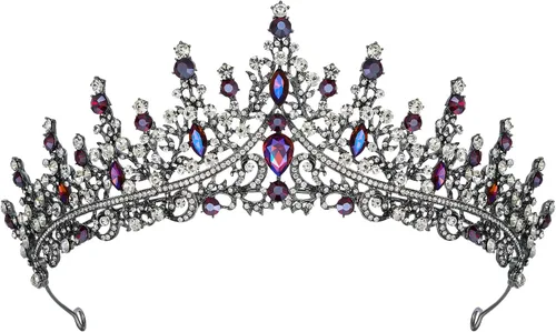 Vista 9 de SWEETV Tiaras for Women, Quinceanera Queen Crown, Wedding Tiaras 0. Plata
